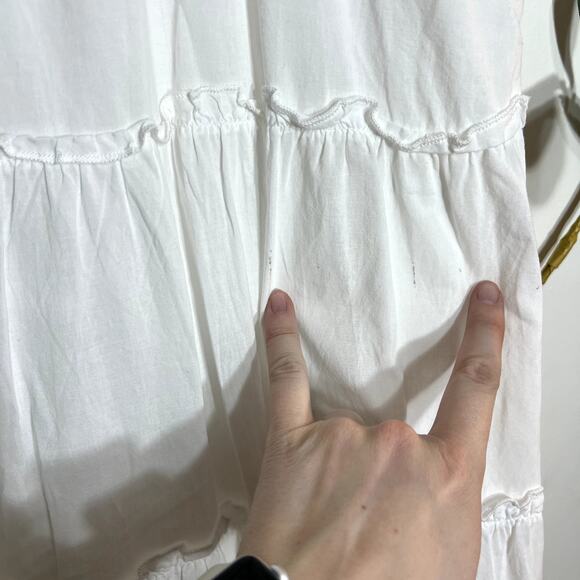 Charlie Holiday Senorita White Cotton Maxi Dress LAST CALL - Picture 8 of 12